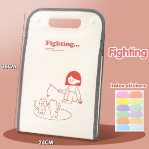 A4 Portable Expanding File Folder Document Organizers Organ Bag Paper Storage Bag 13Layers