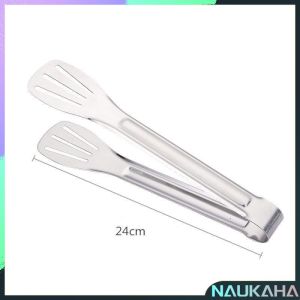 N.K. Food Tongs 304 Stainless Steel Barbecue Clip Barbecue Bread Silica Gel Food Anti-scalding Tong