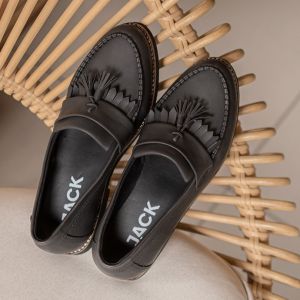AARON BLACK |ManNeedMe x Jack| Sepatu Vintage Pria | Sepatu Pantofel Formal