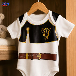 Black Clover Anime Baby Onesie 0-12 Months Cotton Bodysuit Newborn Boy Girl Outfit