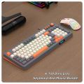 Zeus x Raiku Wired Rainbow LED Ligh Gaming Keyboard 98 Keys Silent Keys With Volume Knob Media Keys. 