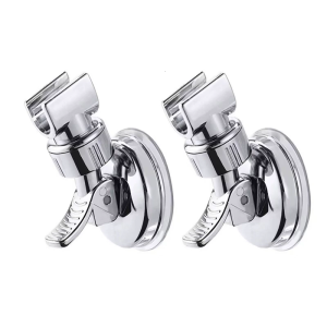 2Pcs Removable Showerhead Bracket Suction Cup Shower Head Holder Handheld Showerhead Bracket Adjustable Shower Holder