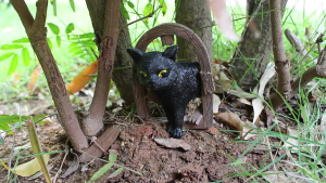 รูปปั้นแมวโกเปอร์การ์เด้นทำจากเรซิ่นสวนสนามหญ้าตกแต่งพื้นที่กลางแจ้งเพิ่มเสน่ห์แปลกๆ