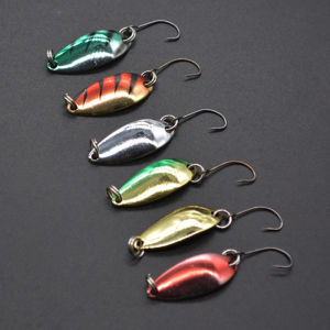 baoda Christmas Gift Single Hook Scoop-Shaped Rotating Spinner Sequins Fishing Lure Fishing Tackle For Bass Perch Artificial Hook