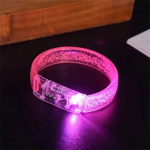 LED Glowing flashing bar bracelet concert carnival party 8 Colors Pen Lights LED Bubble Ring Cheer Light