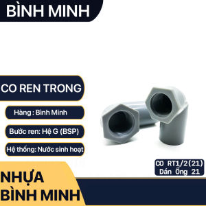 Co Ren Trong BÌNH MINH nối cong ren trong nhựa ống nước 21 27 34