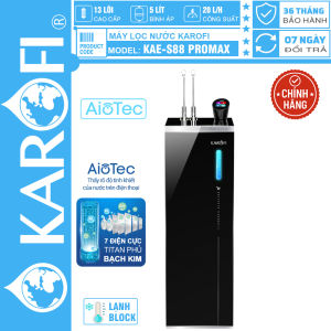 Máy lọc nước nóng lạnh Hydro-ion kiềm Karofi KAE-S88 PROMAX MỚI 2026 BẢO HÀNH CHÍNH HÃNG 3 NĂM