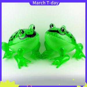 March ของเล่นรูปสัตว์เป่าลมรูปกบกระโดดได้สีเขียวเรืองแสงได้ของเล่นรูปสัตว์รูปคางคกสำหรับงานเลี้ยงวันเกิดของตกแต่งงานแต่งงาน