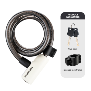 ROCKBROS thép cường độ cao Cabel khóa chống trộm Mutifunctional MTB khóa không thấm nước xách tay khoá xe mô tô Phụ Kiện Xe Đạp