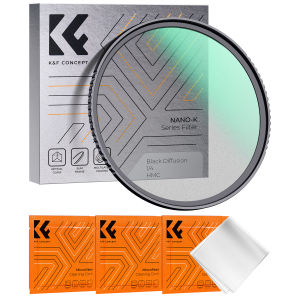 K&F CONCEPT NANO-K 1/4 Black Mist Filter with Cleaning Cloth for Camera Lens