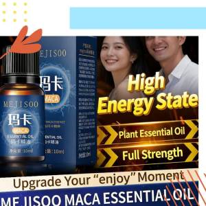 10ml Men’s Vitality Boost Natural Massage Oil - Awaken Tired Muscles & Relieve Stress Natural Plant Formula Men-Specif