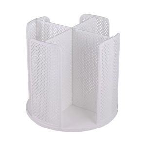 【Ready From SG】Cup Storage Rack 360°Desktop Rotating Plastic paper cup Holder 4-Grid Disposable cup Storage rack