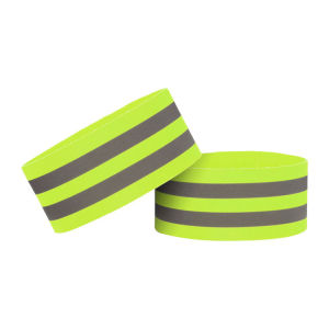 1 Pair Very High Reflective Armband Night Running Cycling Outdoor Fishing Ankle Leg Wristband Arm Band Nighttime Reflective Sports Safety Strap Belt Elastic Reflective Vest