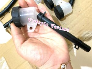 TABUNG MINYAK REM TRANSPARAN BREKET TABUNG CNC BAUT SELANG HITAM SAJA IMPORT THAI Nmax Pcx Beat Vario Scoopy Revo Supra Sonic Mio Xeon Jupiter Maxi Lexi Aerox Xride Fino Soul Freego  R25 KLX Crf Trail Genio Cros Vixion Byson Forza Scorpio Cb150r Megapro V