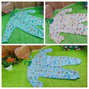 kembarshop- Paket Hemat 3in1 Jumper Sleepsuit Slaber dan Topi SNI Lembut