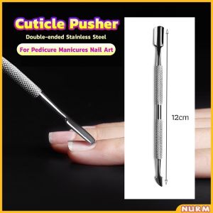 Nurm Stainless Steel Cuticle Shirker Trimmer Metal Double-Ended Finger Dead Skin Push Nail Tool