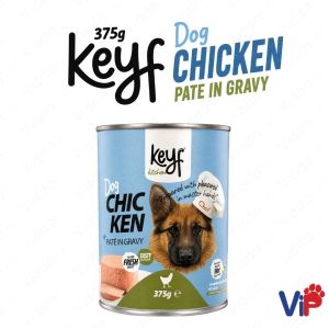 375g Keyf Dog Wet Food Canned Pâté in Gravy Complete Daily Meal for Dogs & Puppies