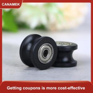 【CANAMEK】 1 cái U rãnh ròng rọc hướng dẫn ròng rọc lăn mang U rãnh con lăn bánh xe 5x25x16.5 mét cho lái xe Phụ kiện cơ khí