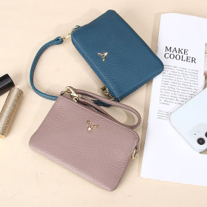 Smart King กระเป๋าใส่เหรียญของผู้หญิงกระเป๋าคลัชหนังวัวแท้แฟชั่นเกาหลีรุ่นใหม่