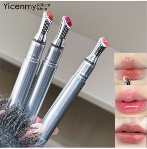 CACE คริสตัล Doodle ริมฝีปากป้องกันน้ำผึ้งริมฝีปากกลาสกันน้ำยาวนานริมฝีปากเคลือบชื้นลิปสติก