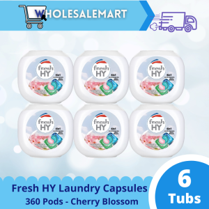 Fresh HY 4-in-1 Laundry Capsules 60pcs x 6 Tubs
