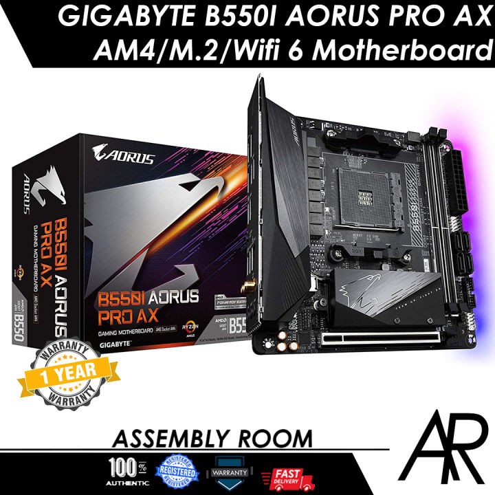 GIGABYTE B550I AORUS PRO AX (AM4 AMD/B550/Mini-Itx/Dual M.2/SATA