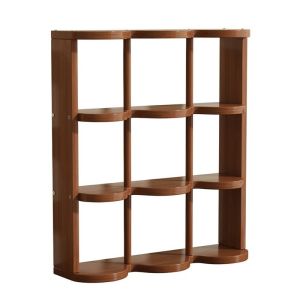 GONOVO STUDIO Space Saving 9 Grids Cup Holder Decorative Bamboo Multi-layer Cup Holder Beverage Cup Rack Large Capacity Teacup Storage Rack for Room
