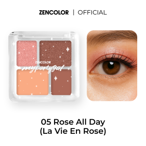 ZENCOLOR Mypartygal Eyeshadow Giltter - 4 Shades Eye shadow 2 in 1 Palette High Pigment Long Lasting