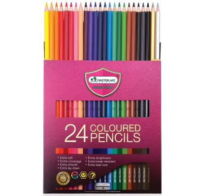Master Art มาสเตอร์อาร์ต ดินสอสี สีไม้ 24 แท่ง 24 สี รุ่นมาสเตอร์ซีรี่ย์(MASTER SERIES)