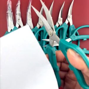 Curved Embroidery Scissors Stainless Steel Bent Blade Cutting Trimming