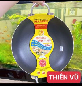 Chảo chống dính lòng sâu size 28-36cm 2 quai công nghê Gia Linh chảo chống dính công nghệ Hàn Quốc - gia dụng Thiên Vũ