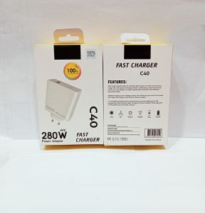 Batok Power Adapter Kepala Casan HP For POC0 C40 Fasr Charger  Support Fat Charging