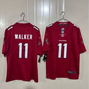 2026 NFL football jersey short-sleeved red second-generation embroidery in stock size 9 number 7