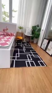 [Furni Home] Thảm bali kích thước 80cmx2m thảm nỉ lì trải chân giường hoạ tiết thổ cẩm vintage decor
