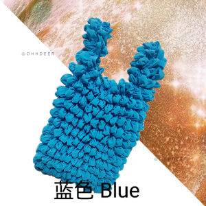 OHHDEER Stretch Bag Shopping Bag Flexible Large Capacity Elastic Pleated Handbag Shopping Bag