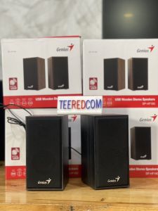 ลำโพงคอม Genius Speaker 2.0 SP-HF180 Wood ไม้ ของใหม่มือ 1 เสียงดี ดังดีมาก