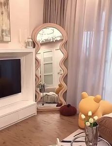 PATTERN Nordic Wave Dressing Full Length Mirror Ins Modern Nordic Tall 160 x 60cm OOTD Hanging Full Body
