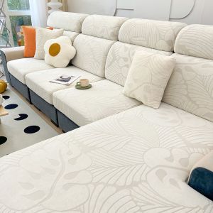 Waterproof Sofa Seat Cushion Cover for Living Room Adjustable Removable Jacquard Sofacover Chair Couch Cover Pets Kids Protector