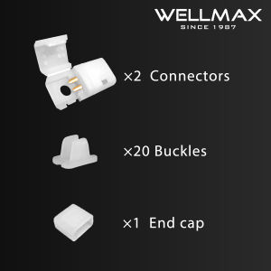 WELLMAX Neon Flexible Strip Lights 12V DIY Christmas Holiday Decoration For Room Ceiling Light
