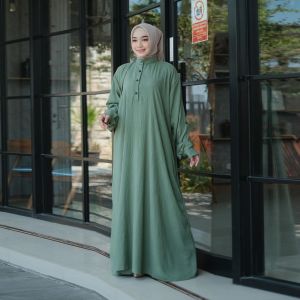 GAMIS SUPER JUMBO LD 150 PB 138 / PAMAL DRESS MUSLIM WANITA BAHAN CRINKLE CEY / UNTUK KONDANGAN