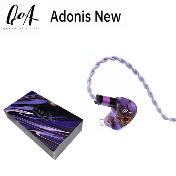 QoA Adonis New リケーブル可能イヤホン 紫 QoA Adonis New リケーブル可能イヤホン 紫 QoA Adnis レビュー