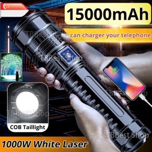 Super Bright laser Flashlight White laser LED Flashlight 5 mode Torchlight Super Long Distance Camping Emergency Light