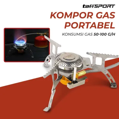 Kompor Camping Gas Lipat Ultralight Kompor Outdoor Portabel Camping Stove