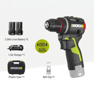 WORX WU135S 12V Brushless Smart Clutch Drill Electronic Beep Buzzer Cordless Screwdriver Power Tool