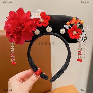[COD] Biubiuni Hoa Trung Quốc Phong Cách Mũ Nón Tua Ngọc Trai Cổ Phong Cách Headband Công Chúa Tóc Hoop Hanfu Mũ Hanfu Tóc Clip Phụ Nữ