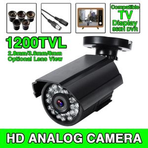 Compatible TVOutdoor IP66 Waterproof CCTV Camera Real 1200TVL HD Night Vision CVBS Analog Audio IR-CUT Simple Quick Setup2026
