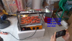 Bếp nướng xúc xích 7 thanh kính cong chạy điện gia đình giá rẻ