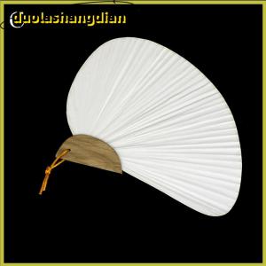 [Duola] 1pc White Folding Elegant Paper Hand Fan Wedding Party Favors