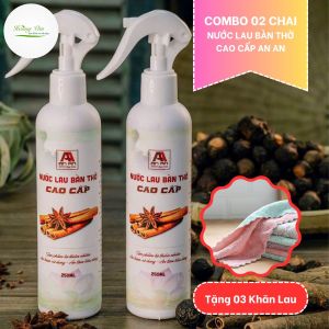 02 Chai Nước lau bàn thờ cao cấp An An - Tặng 03 Khăn lau