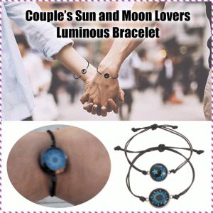 Hand Jewelry Alloy Material Fits Different Sizes Couple Bracelets Soft Light Friends Weaving Elegant